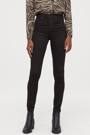 Shaping Skinny High Jeans - Black/No fade black - | H&M US