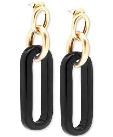 Zenzii Iridescent Resin Links Drop Earring & Reviews - Earrings - Jewelry & Watches - Macy's
