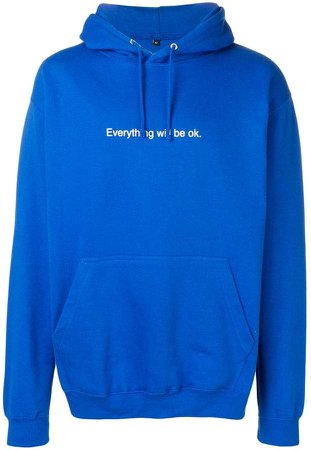 F.A.M.T. 'everything will be ok' printed hoodie