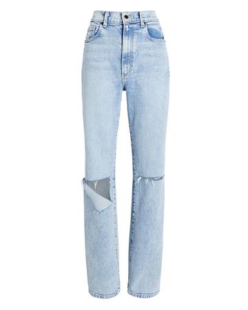 Le Jean Mia High-Rise Jeans In Dusk Distressed | INTERMIX®