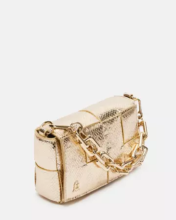 MARVELL Bag Gold Snake Woven Shoulder Bag | Women's Handbags – Steve Madden