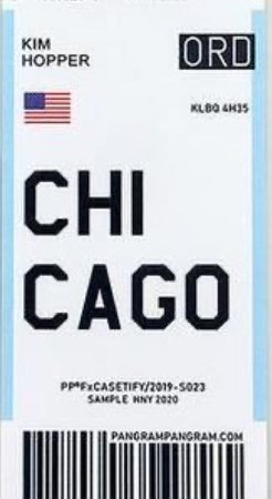Chicago Plane Ticket