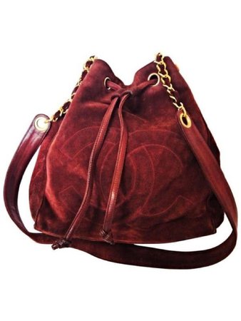 velvet red chanel purse
