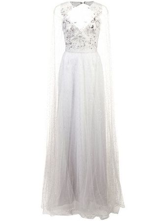 Marchesa Notte long empire line dress £1,175 - Shop Online - Fast Global Shipping, Price