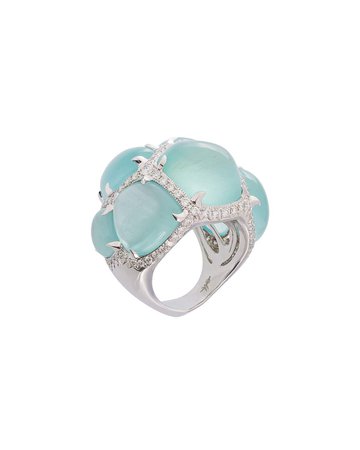 Margot McKinney Jewelry 18k Multi-Aquamarine Ring