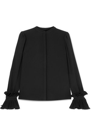 Co | Ruffled crepe blouse | NET-A-PORTER.COM