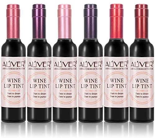 Amazon.com : 6 Colors Wine Lip Tint, Long Lasting Waterproof Lip Gloss Set, Matte Liquid Lipstick Set for Girls & Women : Beauty & Personal Care
