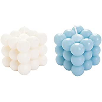 Scented Bubble Cube Candle, Handmade Soy Cube Candles Danish Pastel Room Decor Aesthetic Scented Aromatherapy Cute Shaped Decorations (Big White) : Amazon.co.uk: Home & Kitchen