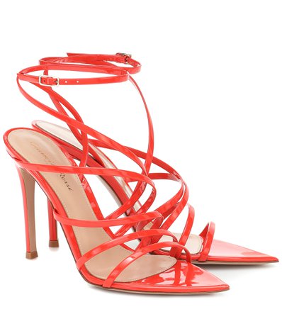 Gianvito Rossi - Patent leather sandals | Mytheresa