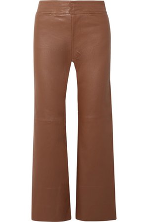 APIECE APART | Monterey cropped leather wide-leg pants | NET-A-PORTER.COM