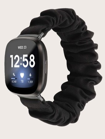 Solid Scrunchine Design Fitbit Versa 3 Watchband | SHEIN USA