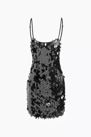 Sequin Slip Mini Dress – Micas