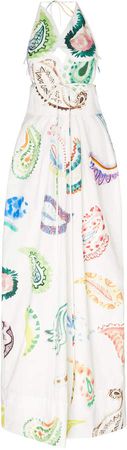 Rosie Assoulin Paisley-Print Cotton Dress Size: 0