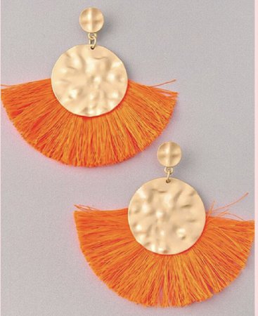 orange earrings Coral Cactus Boutique