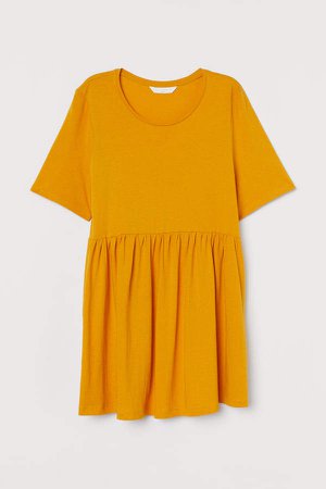 MAMA Cotton-blend Jersey Top - Yellow