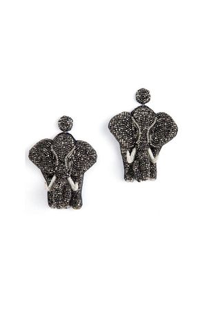 GRAY ELEPHANT EARRINGS | CULT MIA | Deepa Gurnani