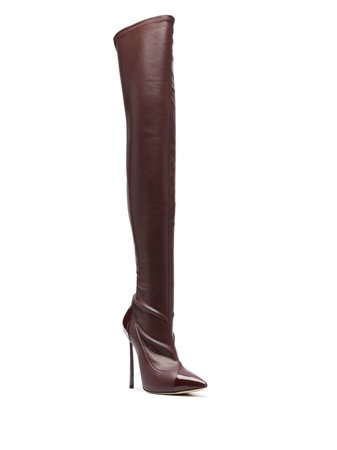 Casadei over-the-knee 120mm high-heeled Boots - Farfetch