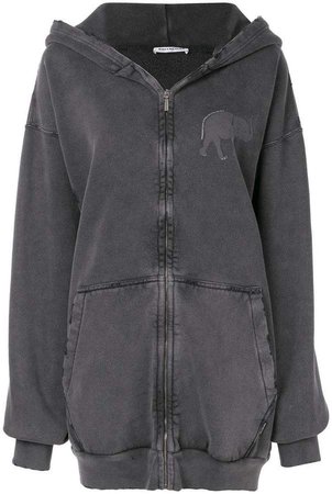 elephant zip-up hoodie