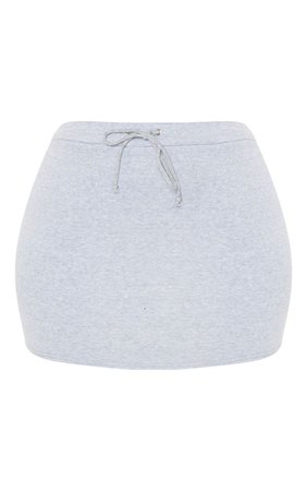 Plus Grey Sweat Bodycon Skirt | Plus Size | PrettyLittleThing USA