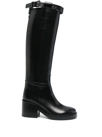 Ann Demeulemeester buckle-fastening leather boots - FARFETCH