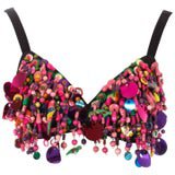 Dolce and Gabbana beaded and sequin bra, ss 1992 For Sale at 1stDibs