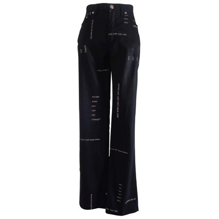 Moschino Jeans Black Jeans For Sale at 1stDibs