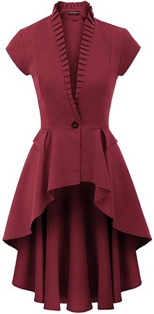 Amazon.com: Women's Victorian Steampunk Jacket Renaissance Short Sleeve Coat XL Purple: Clothing