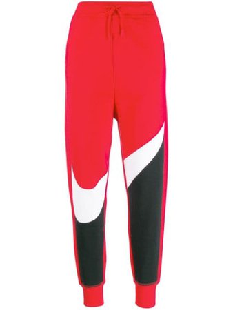 Red Nike Logo Joggers | Farfetch.com