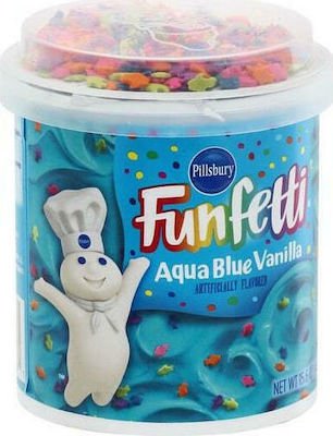 Γλάσσο Έτοιμο Pillsbury Funfetti Aqua Blue Vanilla Frosting 442g - Skroutz.gr