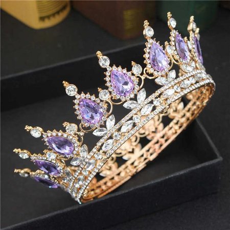 Crown with purple