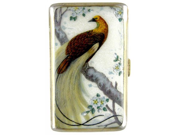 Bird of Paradise Cigarette Case - The Antique Jewellery Company