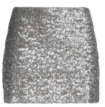 sparkly mini skirt