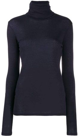 roll neck knit top