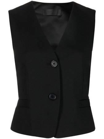 Helmut Lang waistcoat-style Top - Farfetch