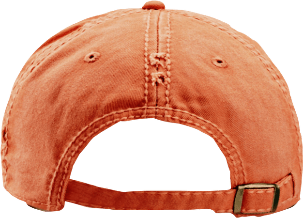 backwards cap orange