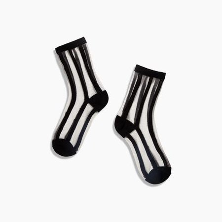 Sheer Socks in Lines – Poketo
