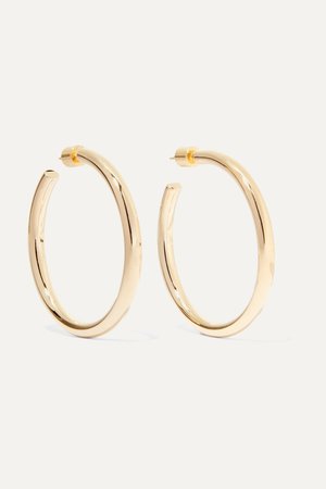 Gold Baby Lilly gold-plated hoop earrings | Jennifer Fisher | NET-A-PORTER