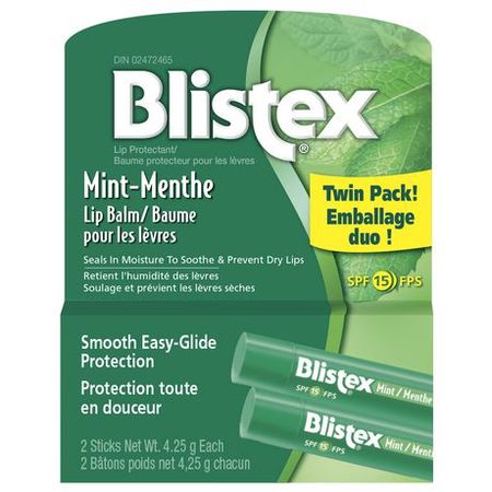 Blistex® Mint Lip Balm Sunscreen Twin Pack | Walmart Canada