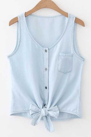 simple-plain-chest-pocket-bow-tie-detail-button-front-summer-cropped-vest-tank-top_1523882325382.jpg (392×588)
