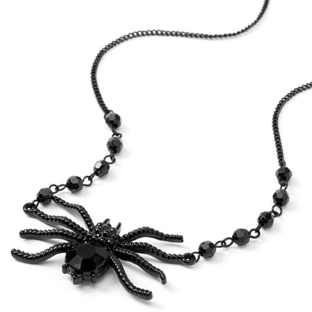 Hematite Spider Gem Statement Necklace | Claire's US