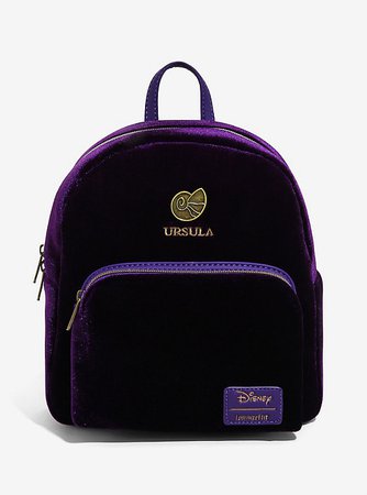 Loungefly Disney Villains Ursula Velvet Mini Backpack