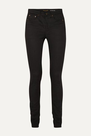 Black High-rise skinny jeans | SAINT LAURENT | NET-A-PORTER