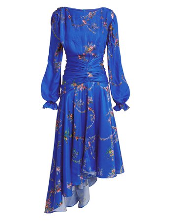 Diana Blue Floral Dress