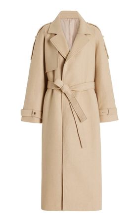 Suzanne Boiled Wool-Blend Trench Coat By The Frankie Shop | Moda Operandi