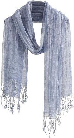 100% Linen Scarf Shawl Wrap Lightweight Scarfs Scarves For Men And Women (Linen) at Amazon Women’s Clothing store