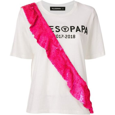 Filles A Papa embellished printed T-shirt