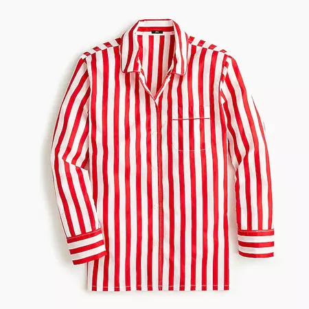 Vintage pajama top in candy cane stripe : Women pajamas & intimates | J.Crew