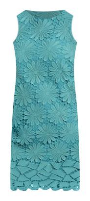 Tiffany Blue Lace sleeveless Dress