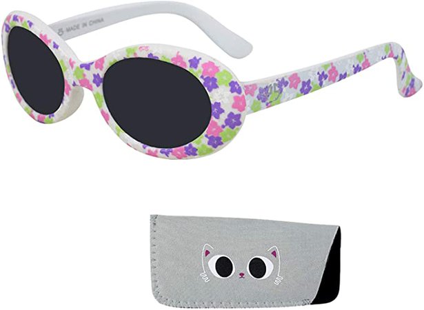 Amazon.com: Baby Sunglasses, 100% UV Protection Infants & Toddlers Sunglasses, Smoked Lenses Reduces Glare for Ages 0-12 Month to 3 Years - Rubber Injected Frame with Matching Pouch (Purple, Smoked) : Clothing, Shoes & Jewelry