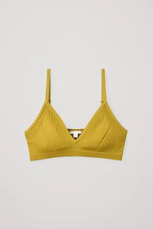 KNITTED BRA - yellow - Tops - COS GB